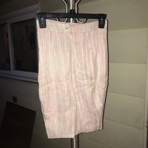 VINTAGE long pink pencil skirt